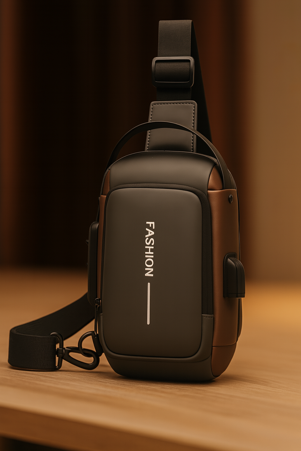 Bolsa Transversal Masculina Antifurto – Tech Urban Premium