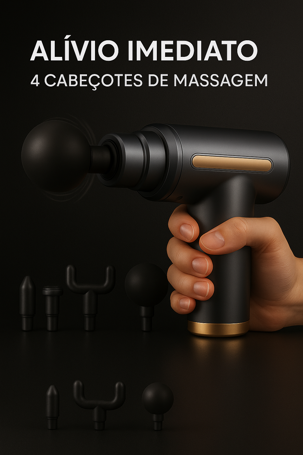 Power Massage Gun – Pistola de Massagem Muscular Portátil
