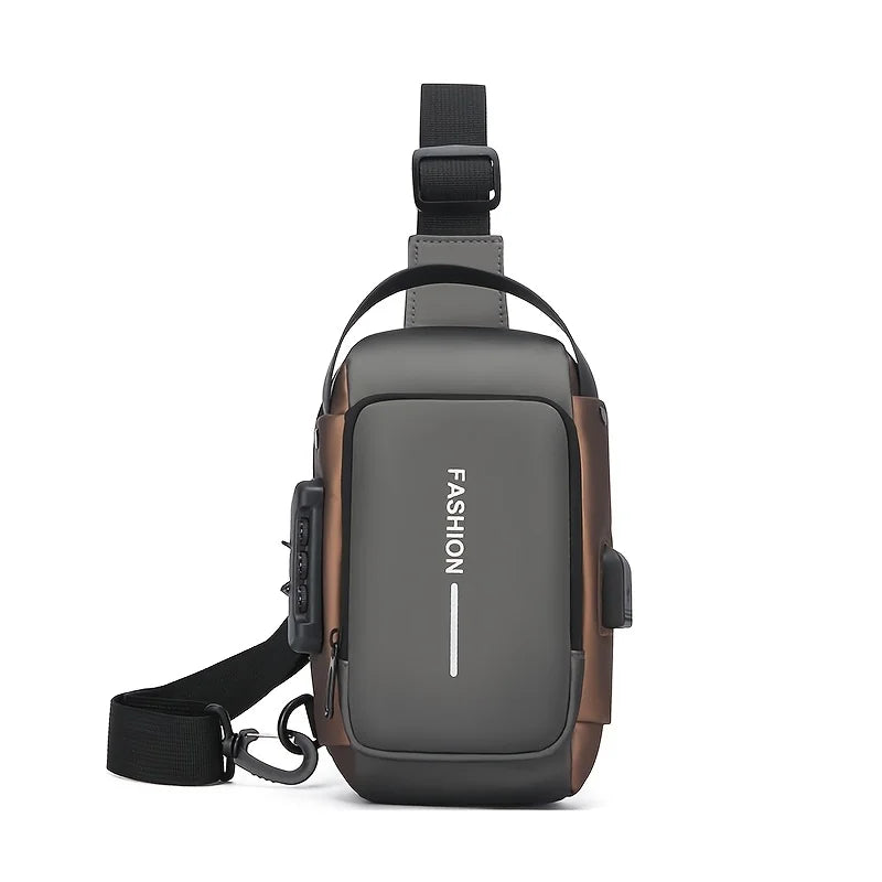 Bolsa Transversal Masculina Antifurto – Tech Urban Premium