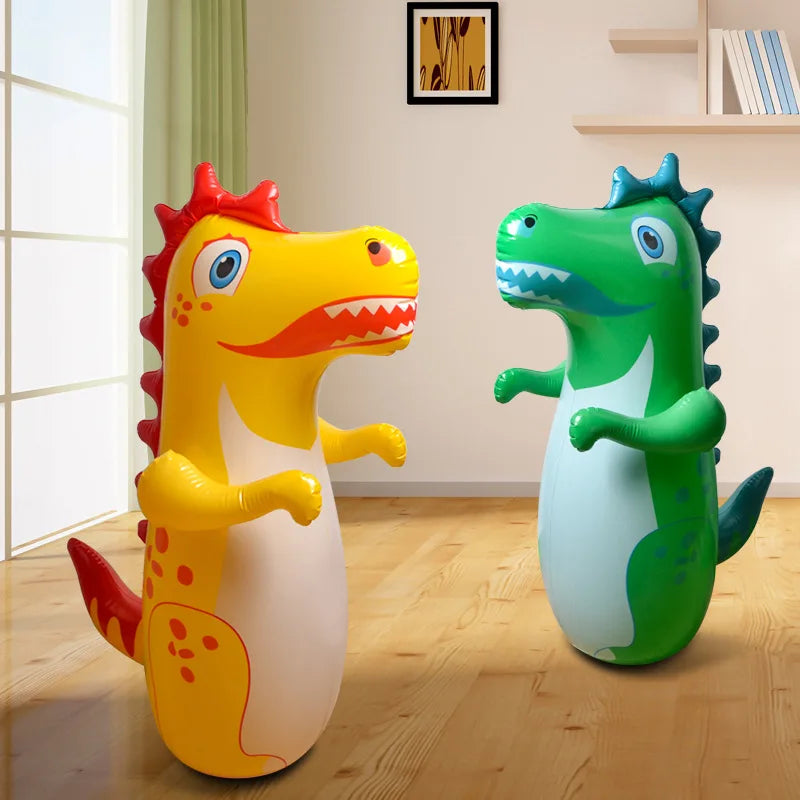 Dinossauro Inflável 90cm – Brinquedo Divertido de Soco e Pula