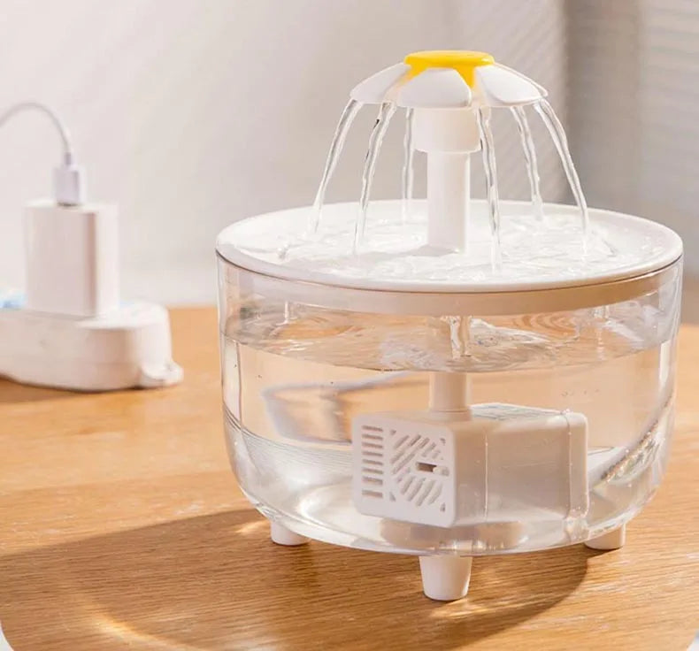 🐾 Fonte Bebedouro "Flor de Hidratação" para Gatos – 1L