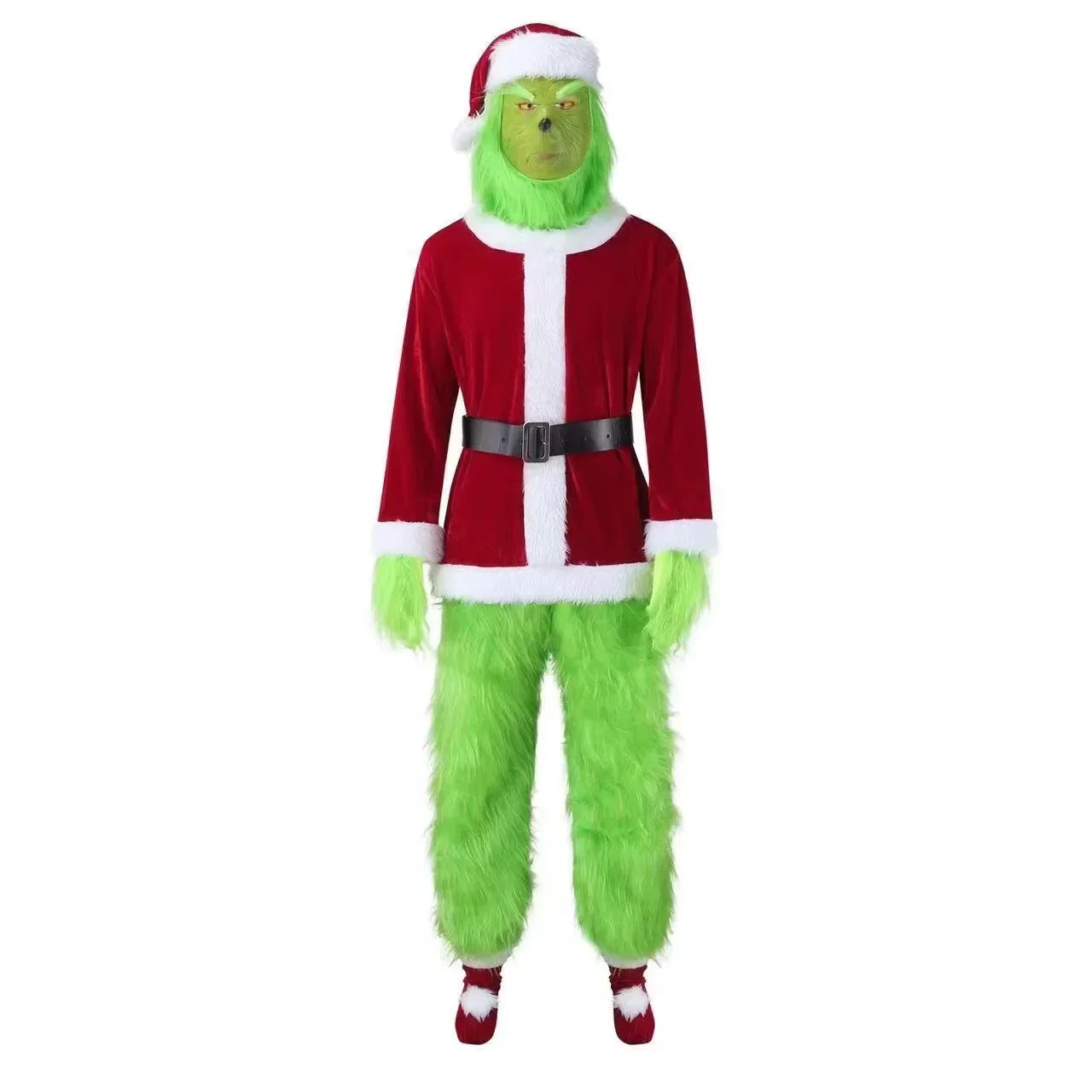 Fantasia Natalina Grinch – Adulto Completa com Roupa e Máscara