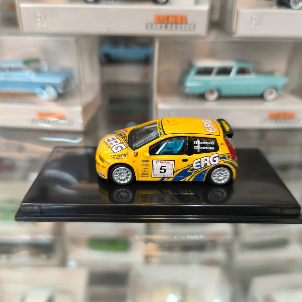 Carro de Rally Amarelo ERG – Edição Colecionador 1:87