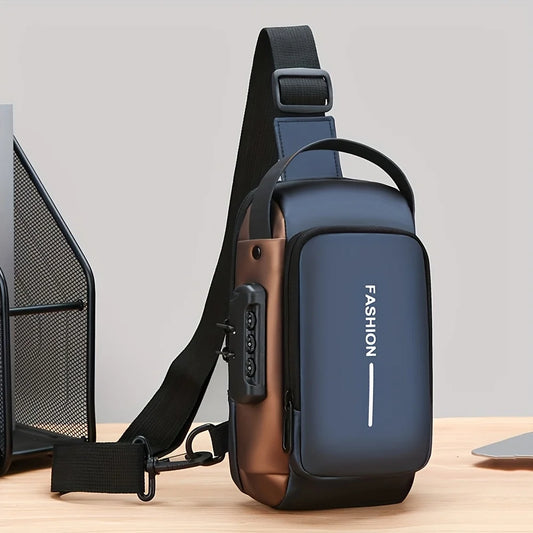 Bolsa Transversal Masculina Antifurto – Tech Urban Premium
