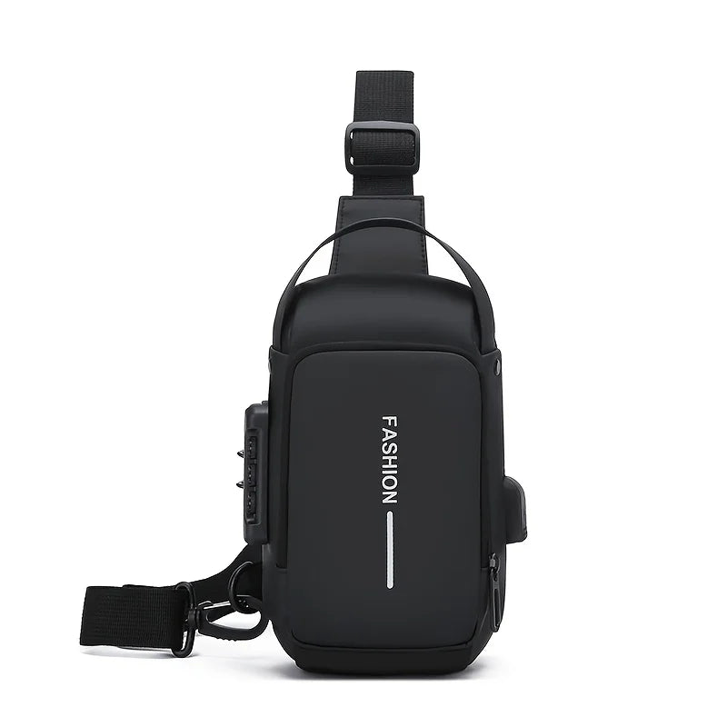 Bolsa Transversal Masculina Antifurto – Tech Urban Premium