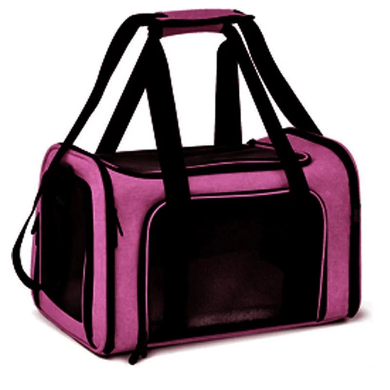 Bolsa de Transporte Dobrável para Pets com Ventilação e Conforto