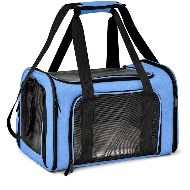Bolsa de Transporte Dobrável para Pets com Ventilação e Conforto
