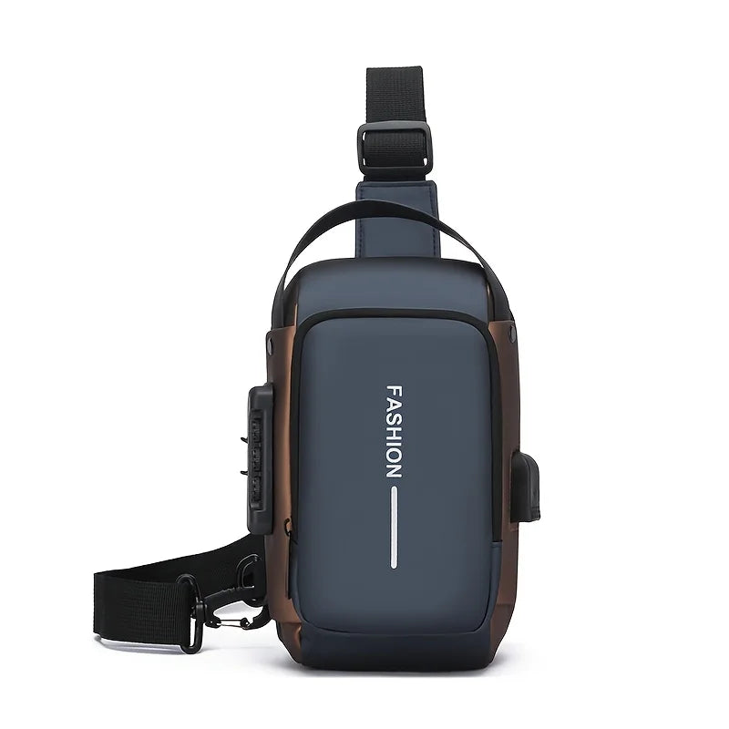 Bolsa Transversal Masculina Antifurto – Tech Urban Premium