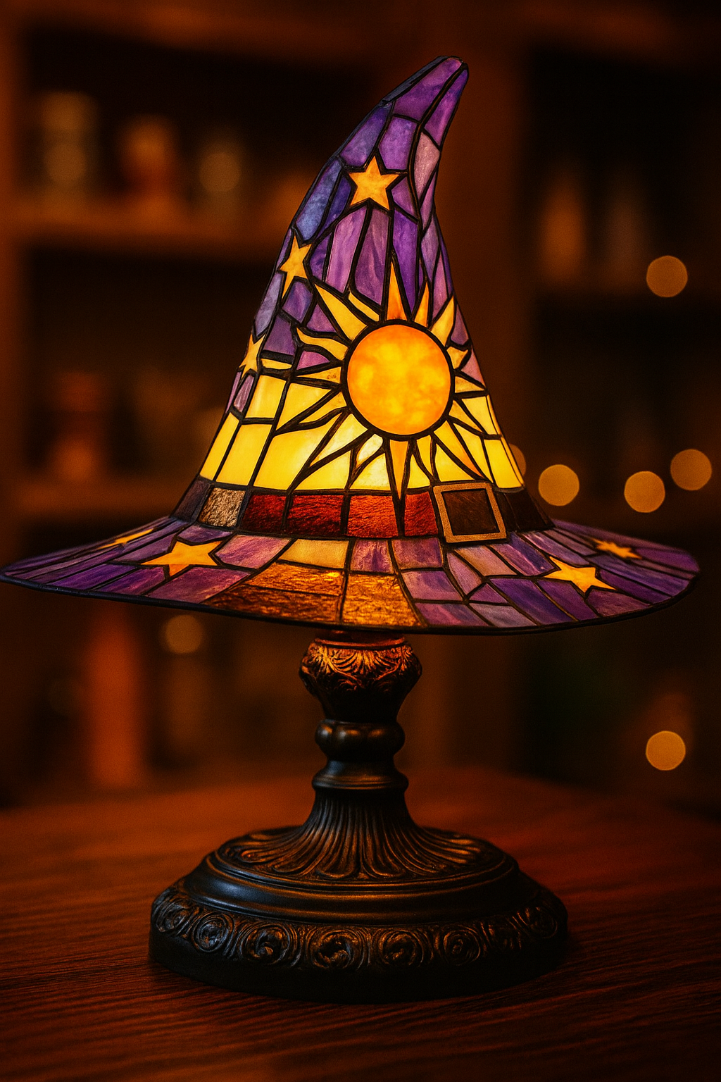 Luminária Mágica Vitral – Chapéu Encantado