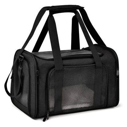 Bolsa de Transporte Dobrável para Pets com Ventilação e Conforto