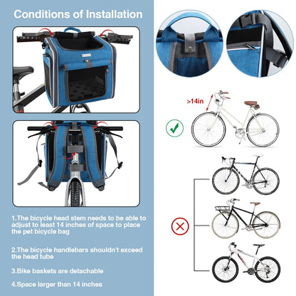 Cesta de Transporte para Pets de Bicicleta – Conforto e Segurança nos Passeios