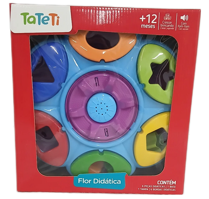 Flor Didática Encaixa Formas – Brinquedo Educativo Infantil