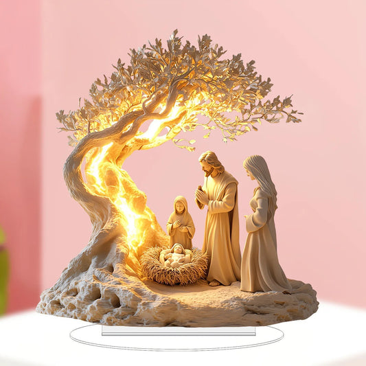 Escultura Iluminada Árvore da Vida