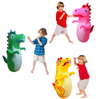 Dinossauro Inflável 90cm – Brinquedo Divertido de Soco e Pula