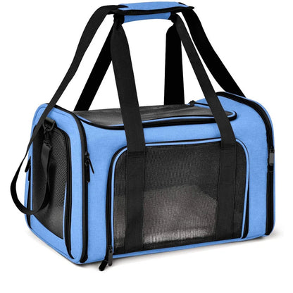 Bolsa de Transporte Dobrável para Pets com Ventilação e Conforto