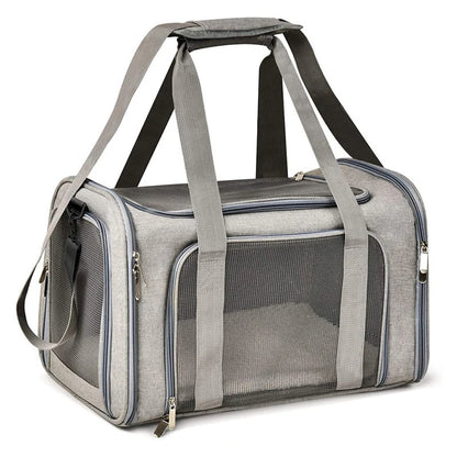 Bolsa de Transporte Dobrável para Pets com Ventilação e Conforto